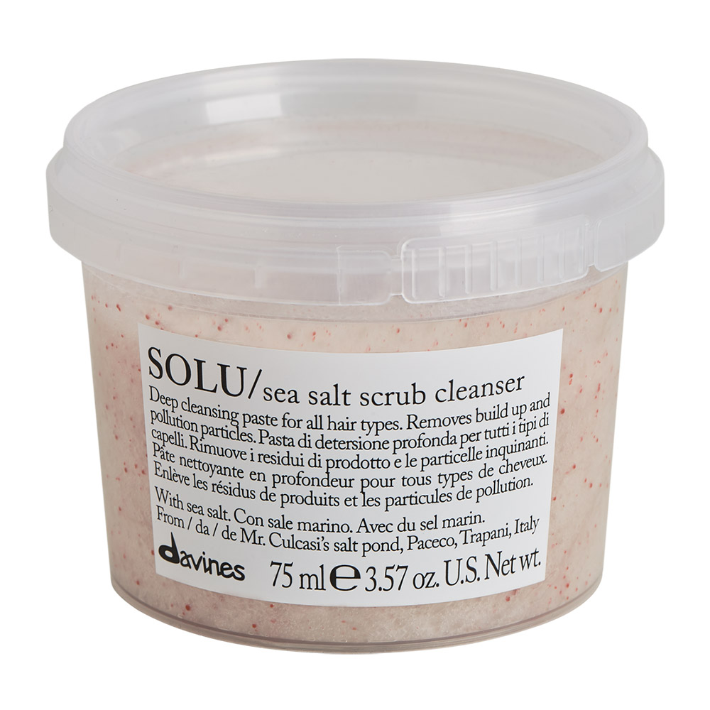 Davines SOLU Sea Salt Scrub Cleanser - 75ml