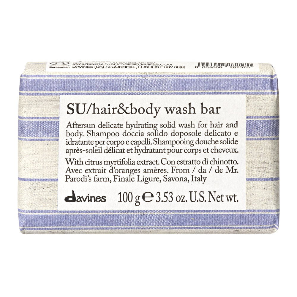10121010 Davines SU / Hair & Body Wash Bar - 100g