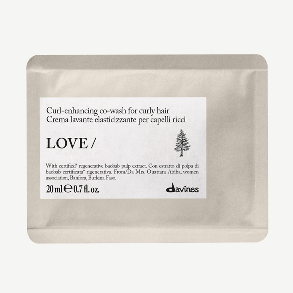 Davines LOVE Curl Co-Wash Sachet - 12x20ml
