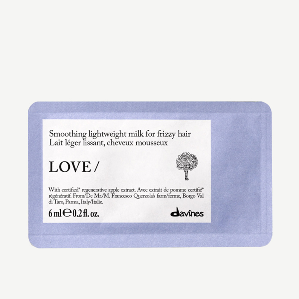 Davines LOVE Smoothing Lightweight Milk Sachet - 12x6ml