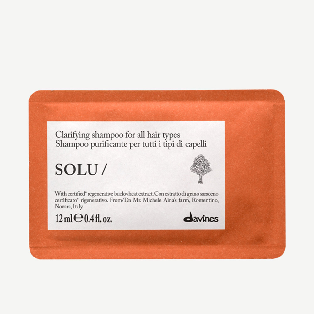 Davines SOLU Shampoo Sachet - 12x12ml
