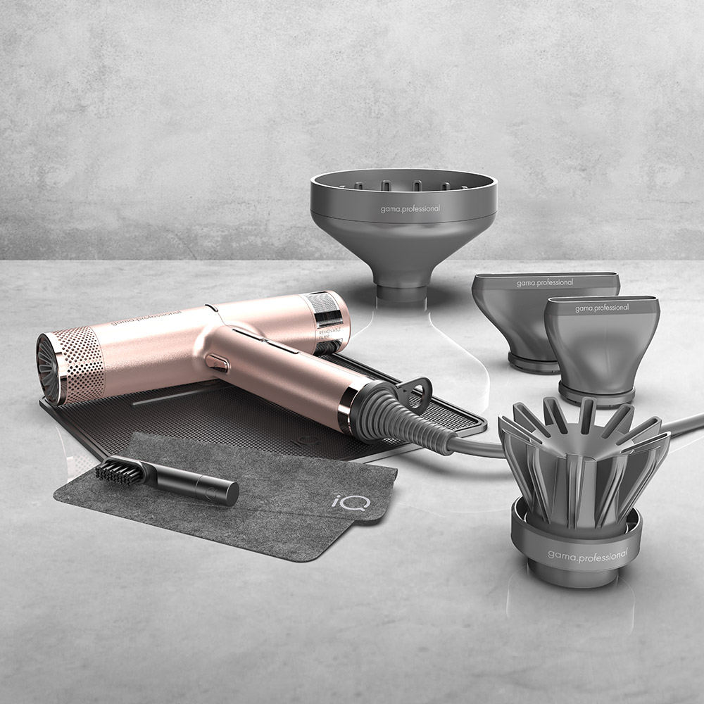 24100010 | GAMA IQ2 Perfetto Dryer - Rose Gold | Bassett Salon Solutions