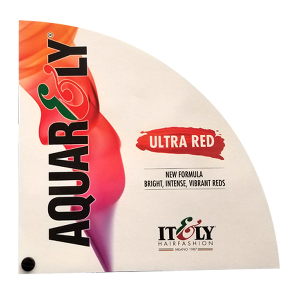Itely Aquarely Ultra Red Swatch Chart