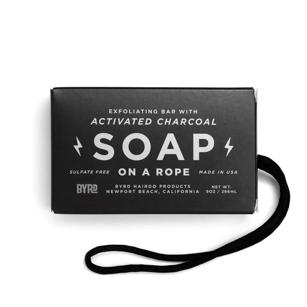 Byrd Charcoal Soap On a Rope - 9oz