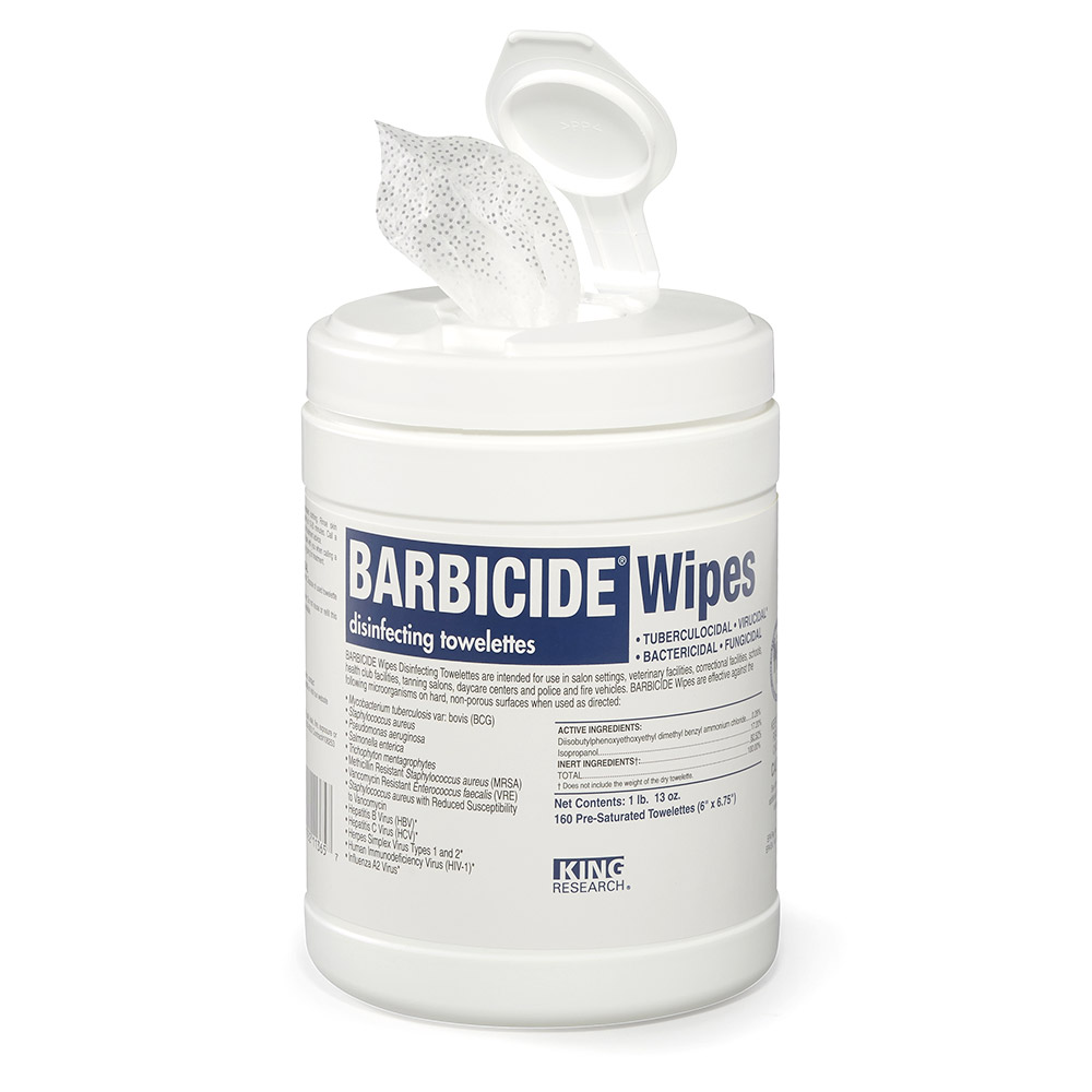 Barbicide Wipes - 160 CT
