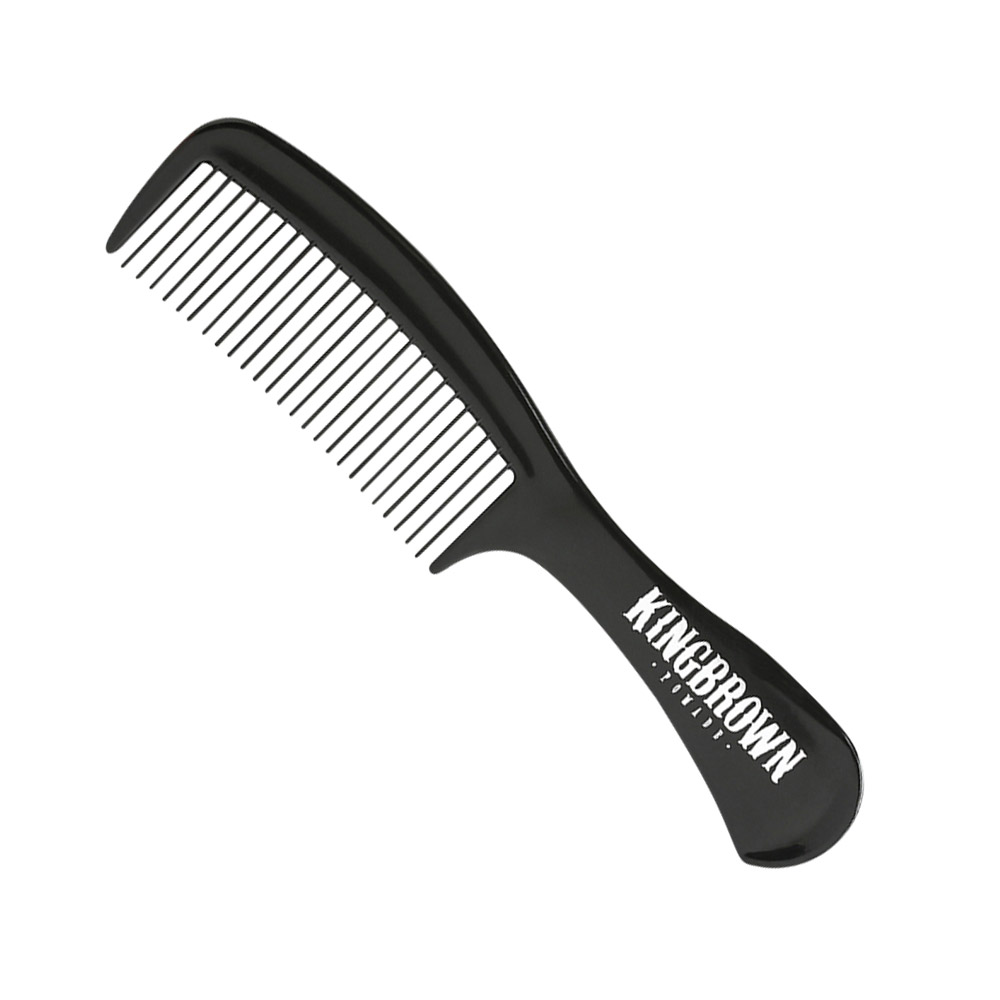 68080004 King Brown Black Handle Comb