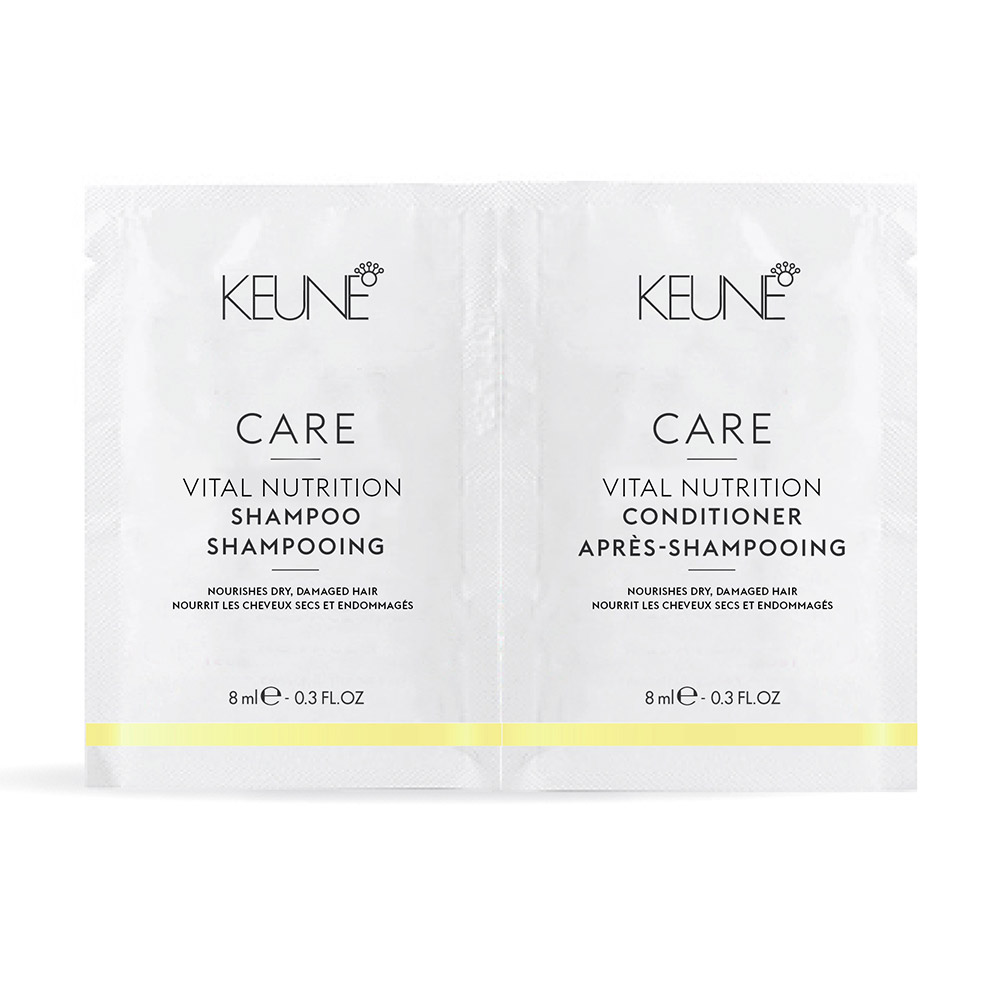 Keune CARE Vital Nutrition Shampoo/Conditioner Sachet  - 24 pack