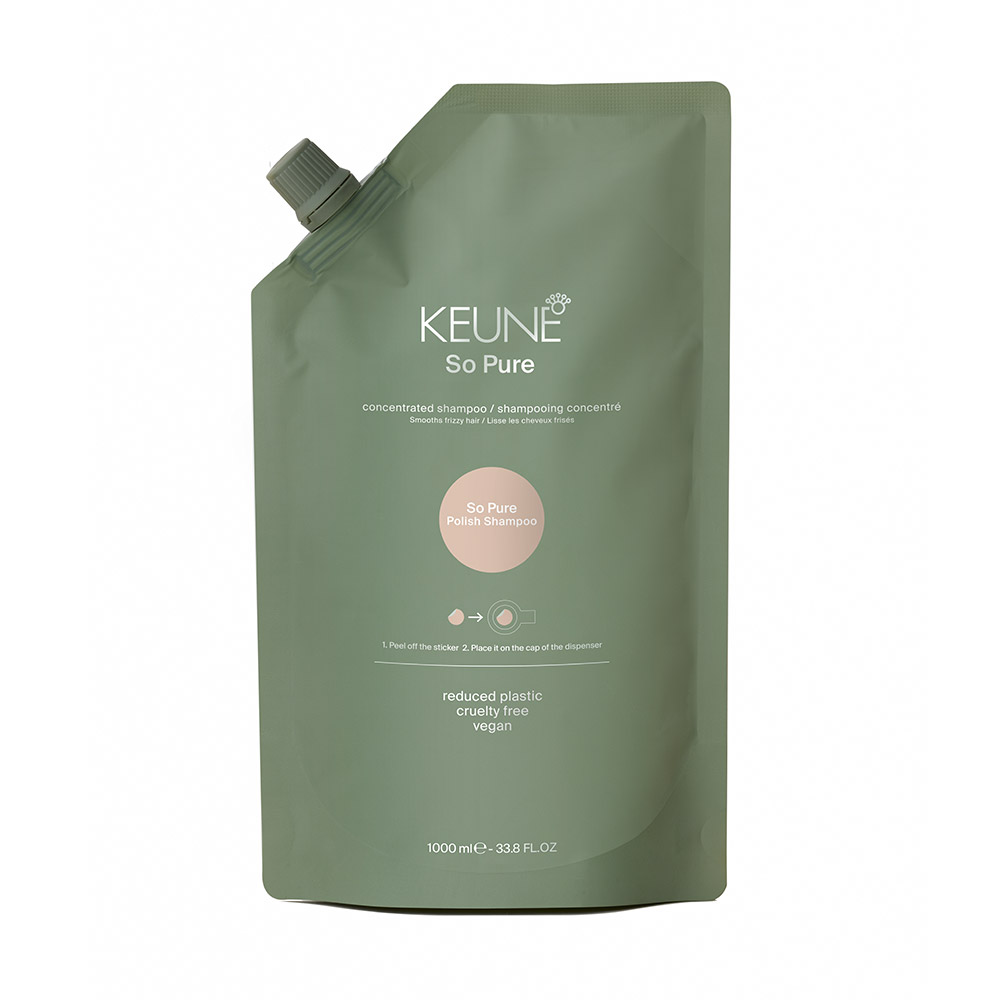 Keune So Pure Polish Shampoo Refill - 1000ml