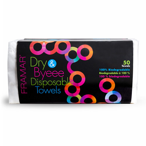 78080029 Framar Dry & Byeee Towels - 50ct