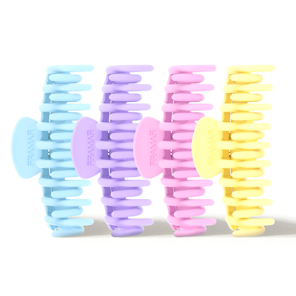 78080043 Framar Claw Clips - Pastel