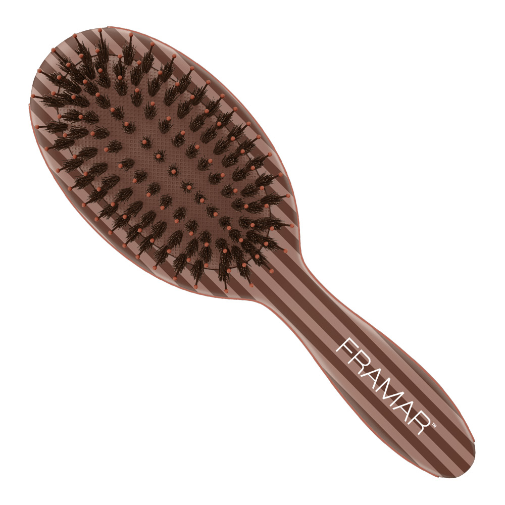 Framar Mini Polish Brush - Chocolate Stripes