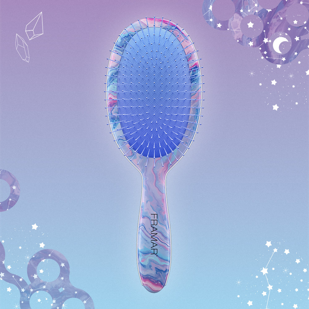 Framar Moonstone Detangle Brush - Sapphire