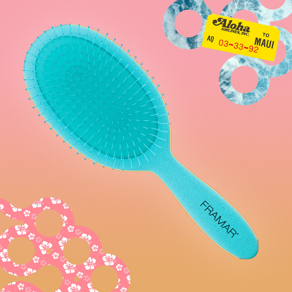 Framar Baecation Detangle Brush - Aqua