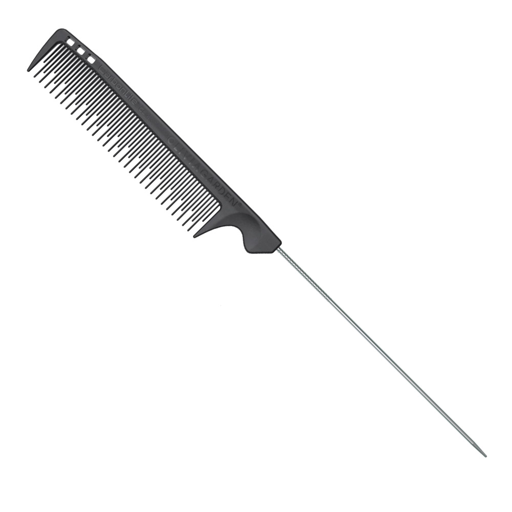 80086010 Olivia Garden - CarbonLite Metal Tail Teasing Comb