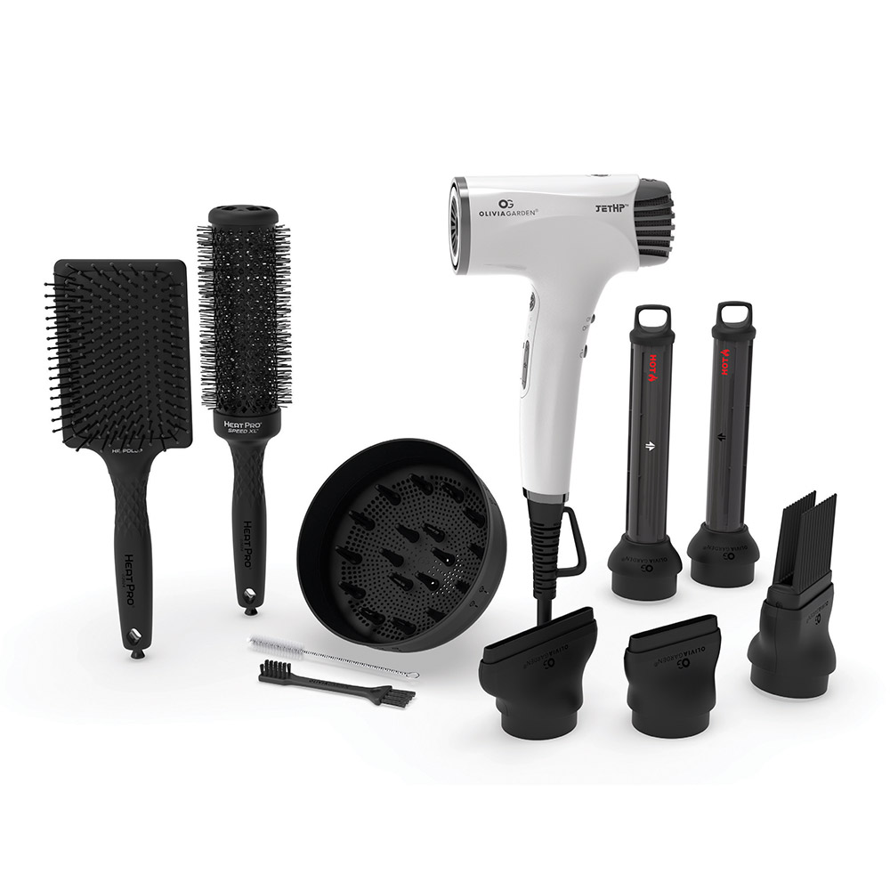 Olivia Garden JetHP Dryer + Brush Kit