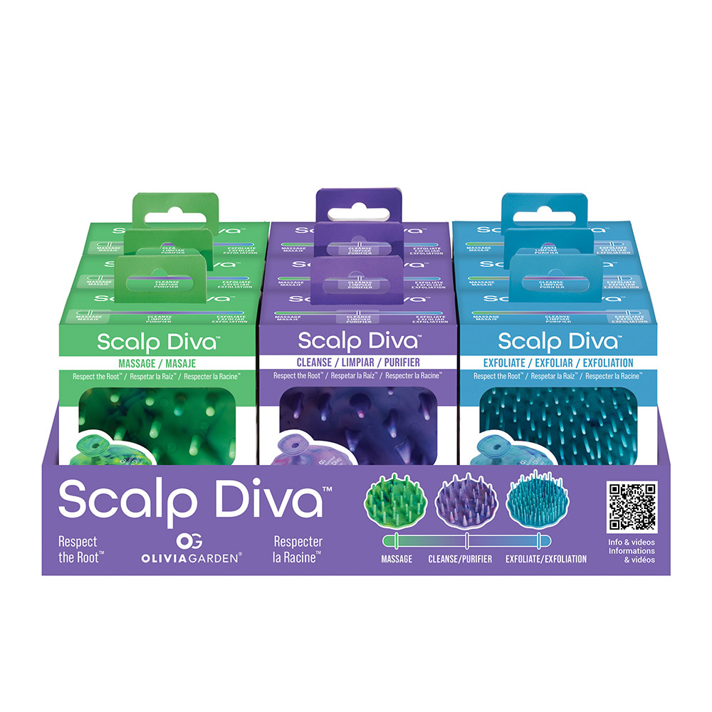 Olivia Garden Scalp Diva - Display 9pc
