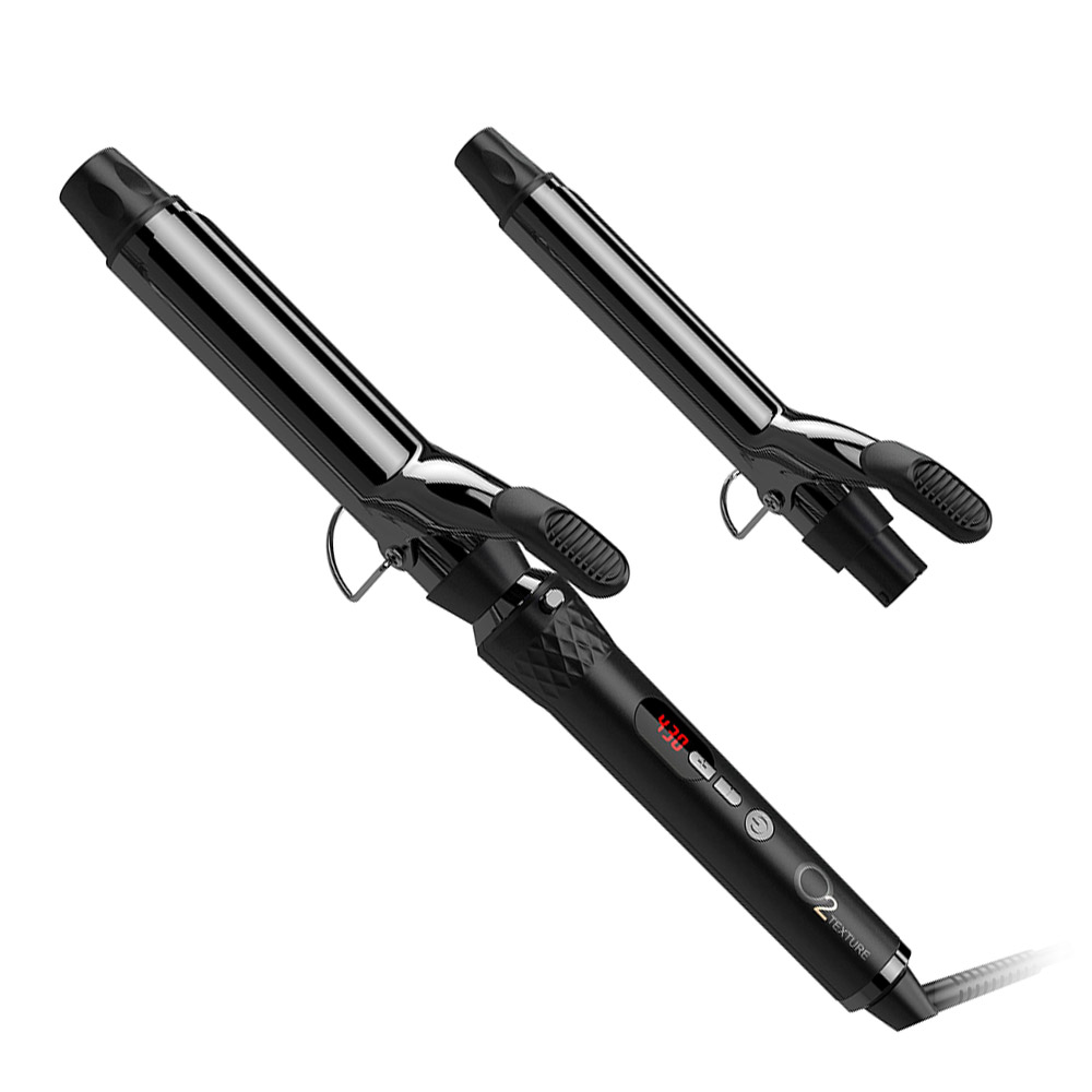 O2 Texture Interchangeable Curling Iron Set