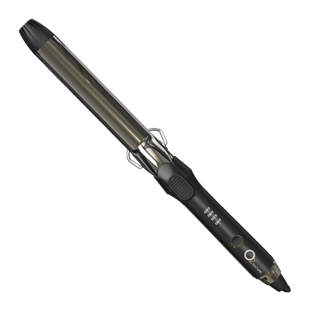 O2 Texture 1.25" Long Barrel Curling Iron