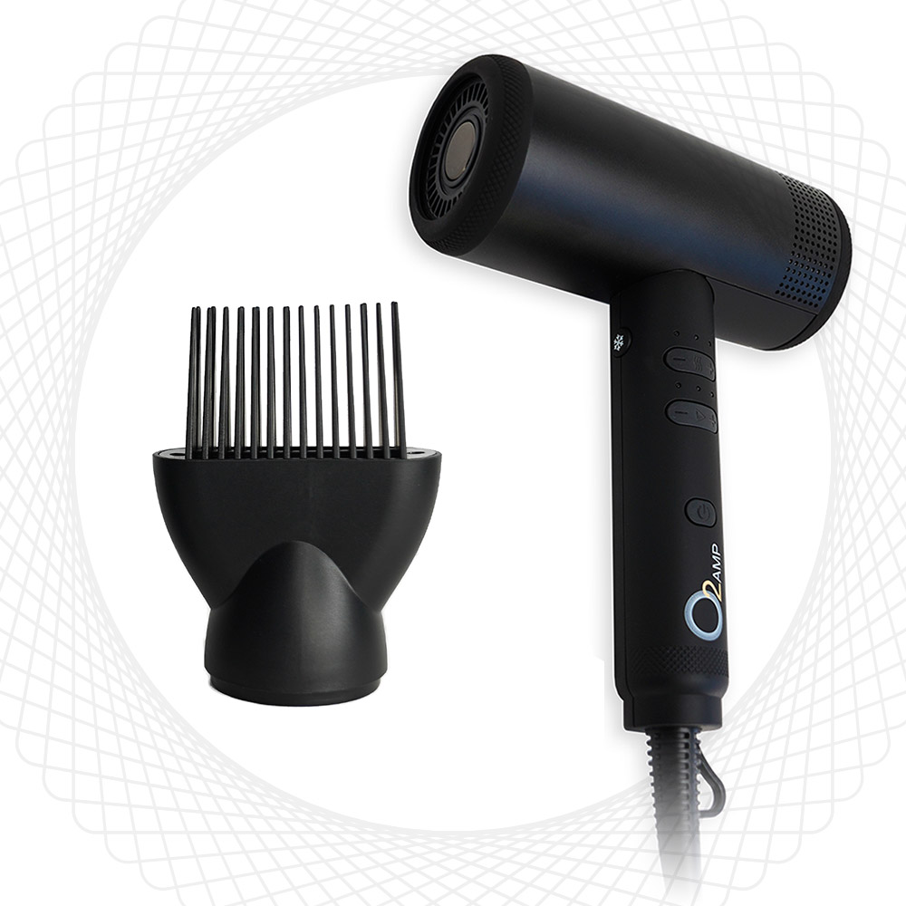 O2 AMP Hypersonic Dryer + Smoothing Comb Kit
