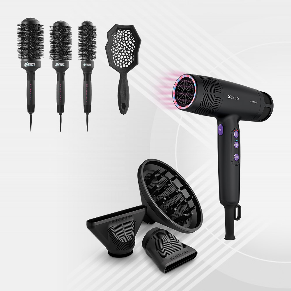 Gamma+ Xceed Dryer + Stylecraft Brush Promo