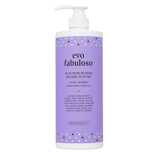 14042002 evo Fabuloso Platinum Blonde Toning Shampoo - 1000ml