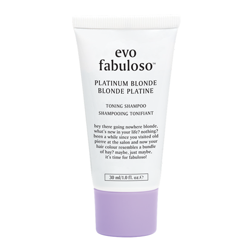 evo Fabuloso Platinum Blonde Toning Shampoo - 30ml