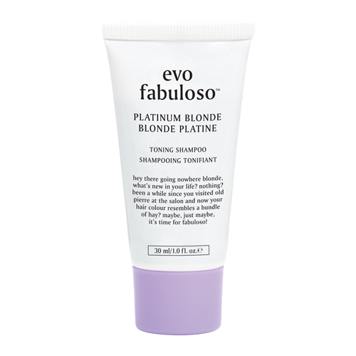 14042000 evo Fabuloso Platinum Blonde Toning Shampoo - 30ml