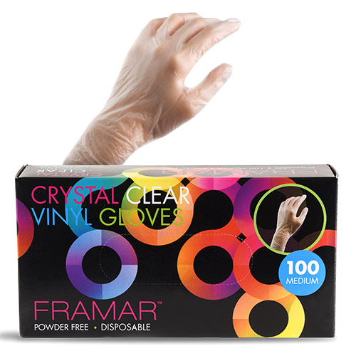 78080005 Framar Crystal Clear Glove Medium